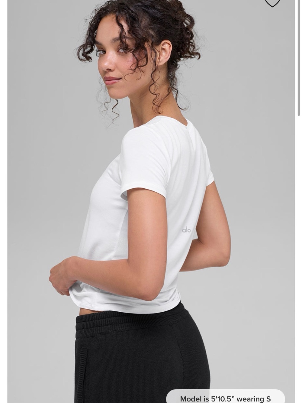 ALO All Day Short Sleeve - White